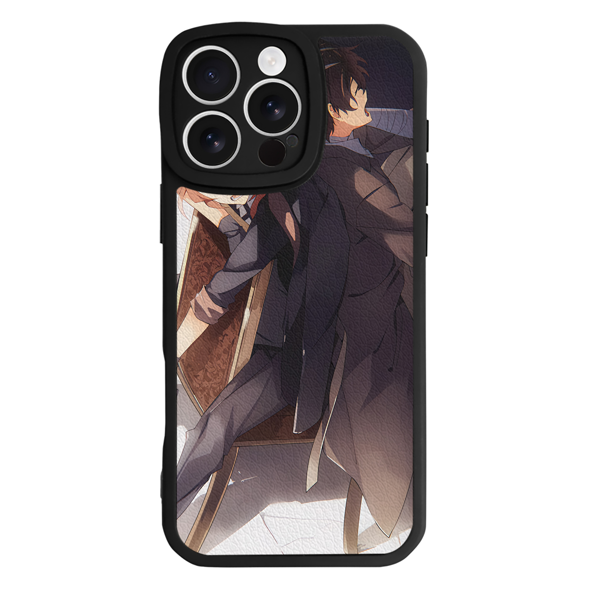 （画像用） 文豪ストレイドッグス Bungo Stray Dogs 【iPhone 16シリーズ対応】シリコンスマホケース（レザー調） 材質：シリコン